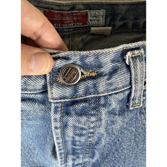 Vintage Road Rags Jeans Womens sz 1/2 25x30 Blue High Rise Medium Wash Denim - Picture 14 of 16